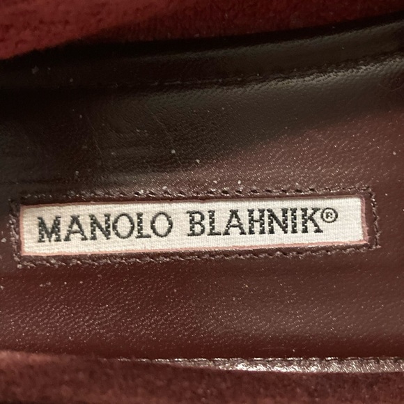 Manolo blahnik driving loafers in deep burgundy - Picture 4 of 12